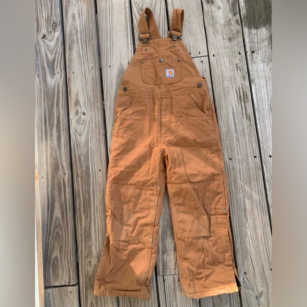 Insulated Carharttt Overalls Kids Size 7